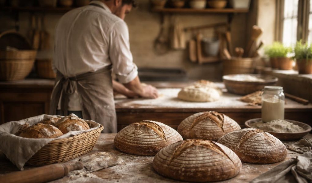 boulanger-preparation-pain-levain-cuisine-rustique