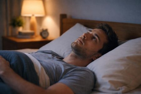 personne-lit-preoccupe-lampe-chevet