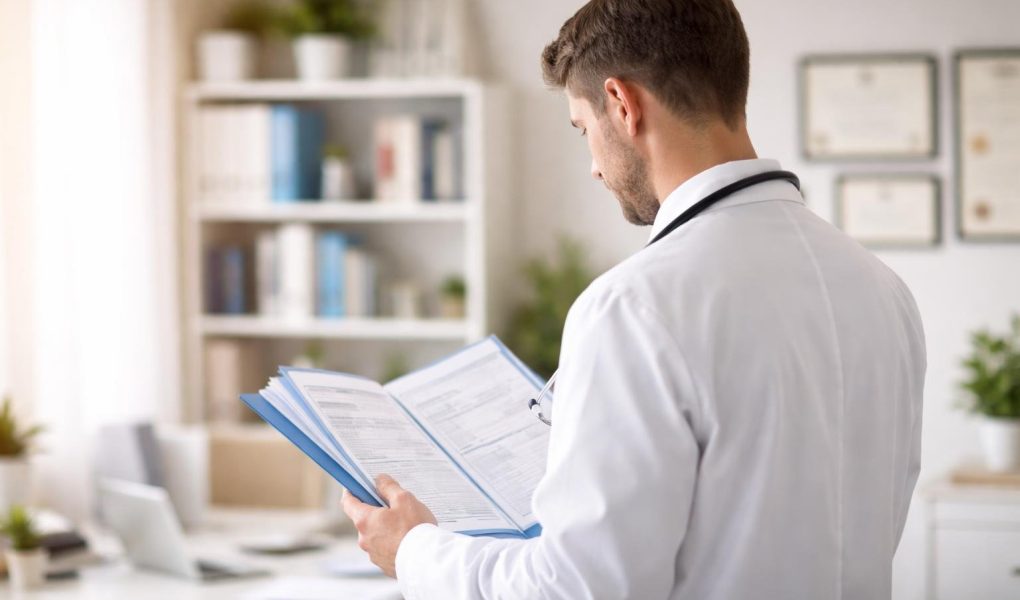 medecin-blouse-bureau-lumineux-etageres